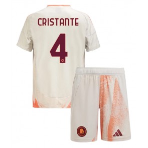 Billiga AS Roma Bryan Cristante #4 Bortatröja Barn 2024-25 Kortärmad (+ Korta byxor)